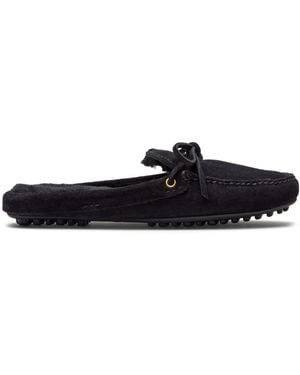 Car Shoe Slippers con cordones - Blanco