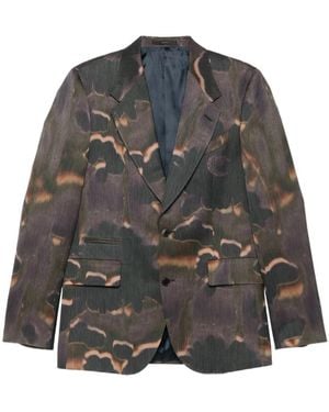Paul Smith Abstract-Print Blazer - Grey