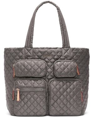 MZ Wallace Large Metro Travel Tote Bag - Grey
