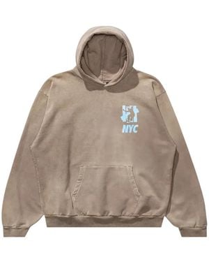 Undefeated X Union Felpa Con Logo - Marrone