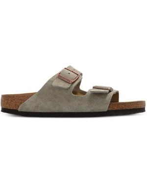 Birkenstock Arizona Bs Suede Sandals - Natural