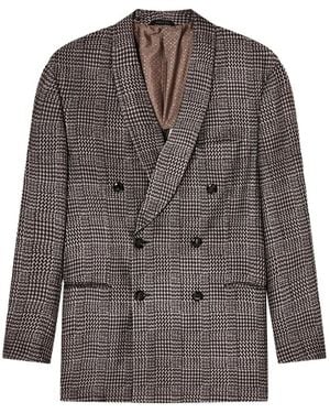 Giorgio Armani Double-Breasted Coat - Brown