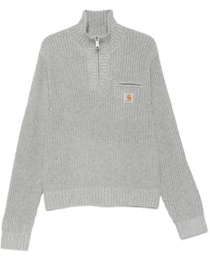 Carhartt Detroit Half Zip Jumper - Grey
