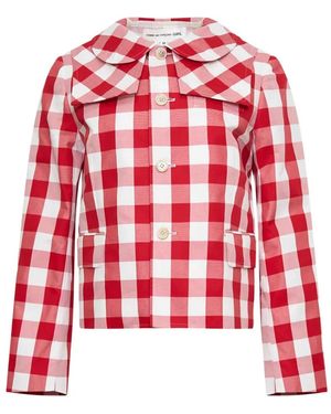 Comme des Garçons Gingham Jacket - Red