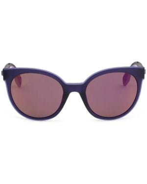 adidas Matte-Finish Cat-Eye-Frame Sunglasses - Purple