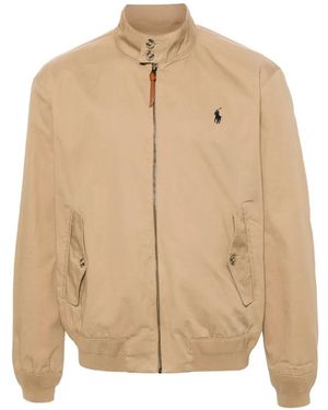 Polo Ralph Lauren Logo-Detail Twill Jacket - Natural