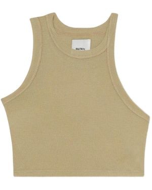 Halfboy Top Corto A Coste - Neutro