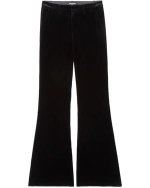 Zadig & Voltaire Prevy Velours パンツ - ブラック