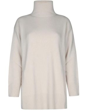 iBlues Turtleneck Oversized Sweater - White