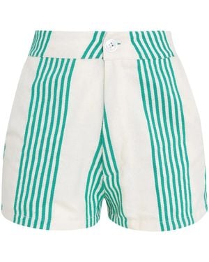Amir Slama Short À Rayures - Bleu