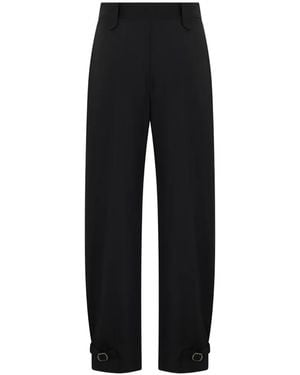 Moorer Karly-Cyl Barrel-Hose Mit Schnallendetail - Schwarz