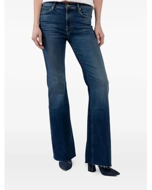 Mother Ausgefranste Jeans - Blau