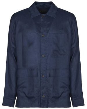 Paltò Button Pockets Jacket - Blue