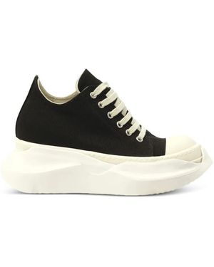 Rick Owens Abstract Denim Trainers - Black