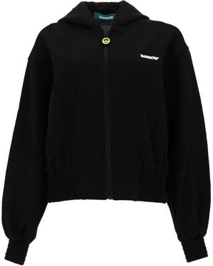 Barrow Logo-Print Zip-Up Hoodie - Black