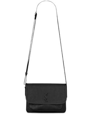 Saint Laurent Leather Shoulder Bag - White