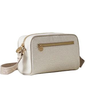 Borbonese Eco Line Camera Zip-Fastening Shoulder Bag - Grey