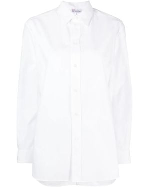 RED Valentino Gestreepte Blouse - Wit