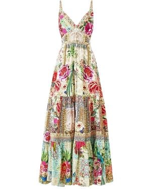 CAMILLA Sultans And Queens Tiered Maxi Dress - White