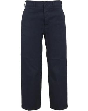 Department 5 Concealed-Fastening Trousers - Blue