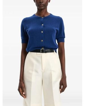 arch4 Short-Sleeve Cardigan - Blue