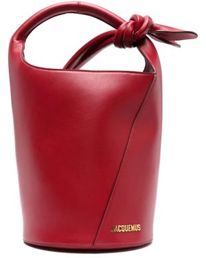 Jacquemus Borsa A Secchiello Le Petit Tourni - Rosso