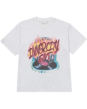 Honor The Gift Vinyl Airbrush Tシャツ - ホワイト