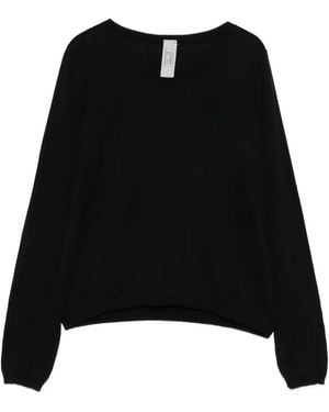 Private 0204 Pullover Mit Rundem Ausschnitt - Schwarz