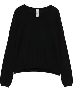Private 0204 Round-Neck Sweater - Black