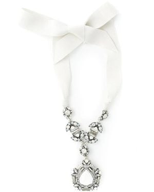 Lanvin Collar Con Colgante E Forma De Pera - Blanco