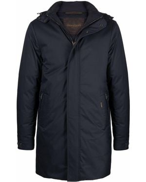 Moorer Hooded Down Jacket - Blue