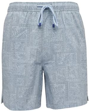Peter Millar Patterned Swim Shorts - Blue
