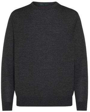 Kiton Pullover Mit Rundhalsausschnitt - Schwarz