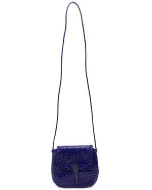 Dragon Diffusion Mini City Leather Crossbody Bag - Blue