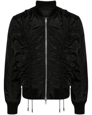 Simone Rocha Ruched Bomber Jacket - Black