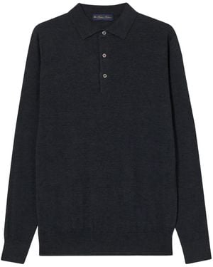 Brooks Brothers Polo-Pullover Aus Merinowolle - Schwarz