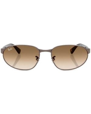 Ray-Ban Oval-Frame Sunglasses - Natural