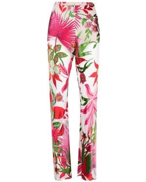 Cult Gaia Floral-Print Trousers - White