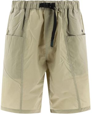 South2 West8 Belted Patch-Pocket Shorts - Green