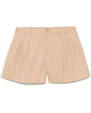 Ralph Lauren Pleat-Detail Shorts - Natural