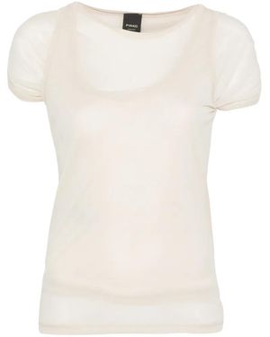 Pinko Layered-Effect Short-Sleeve T-Shirt - White
