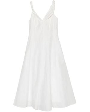 Rohe Twisted-Shoulder Dress - White
