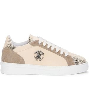 Roberto Cavalli Lace-Up Trainers - Natural