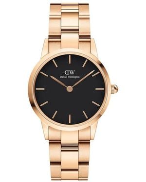 Daniel Wellington アイコニック リンク 36mm 腕時計 - ブラック