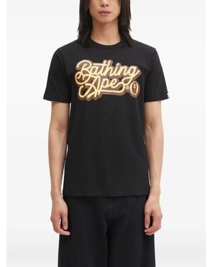 A Bathing Ape Graphic-Print T-Shirt - Black