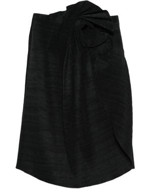 Magda Butrym Floral-Knot Skirt - Black