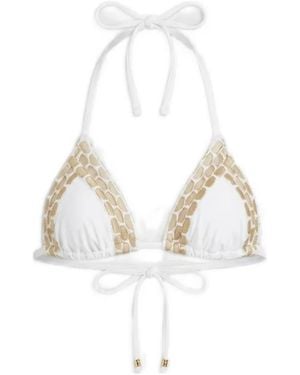 Beach Bunny Kira Gevlochten Bikinitop - Wit
