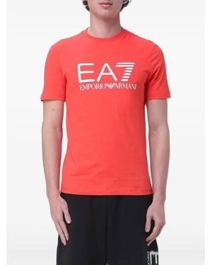 EA7 T-Shirt À Logo Imprimé - Red