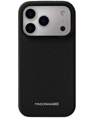 Maison De Sabre Leather Iphone 17 Pro Case - Black