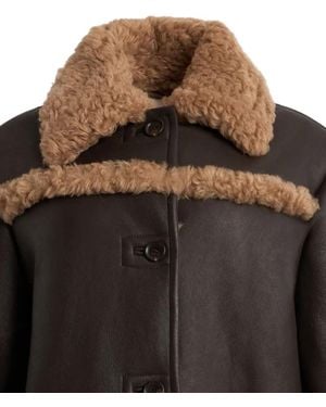 Bally Pocket Leather Jacket - Brown